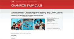 Desktop Screenshot of championswimclub.com